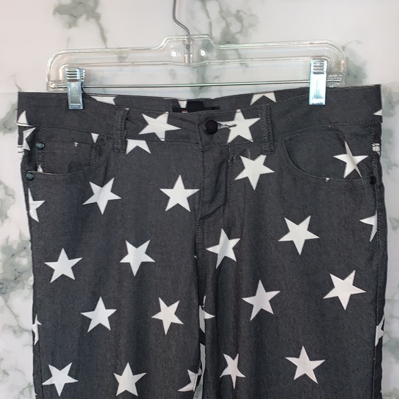 STARS ⭐️ Print Grey Premium Denim size 30 Forever 21 - Picture 8 of 15
